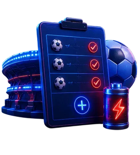 Ilustración de una lista de verificación deportiva con casillas marcadas