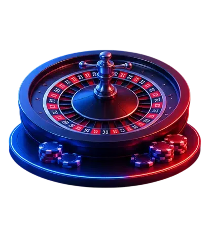 Ilustración de una ruleta de casino aislada sobre fondo blanco