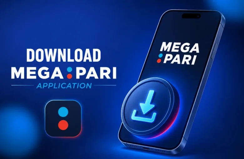 Ilustración con la palabra descarga junto al nombre de la marca, un teléfono con un icono de flecha hacia abajo y un icono cuadrado de aplicación.
