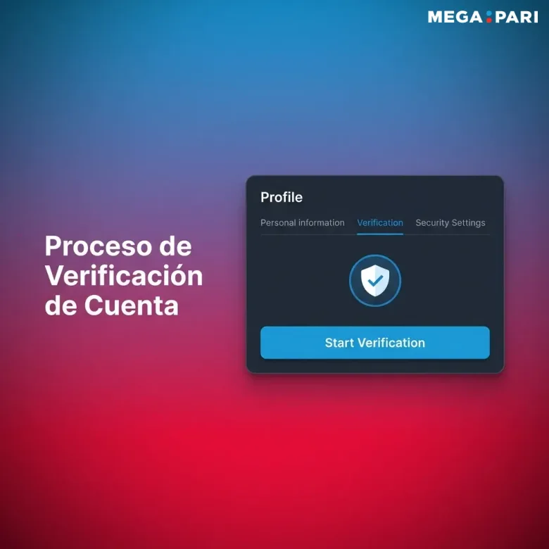 Captura de un panel de verificación de cuenta con el texto «Proceso de Verificación de Cuenta»