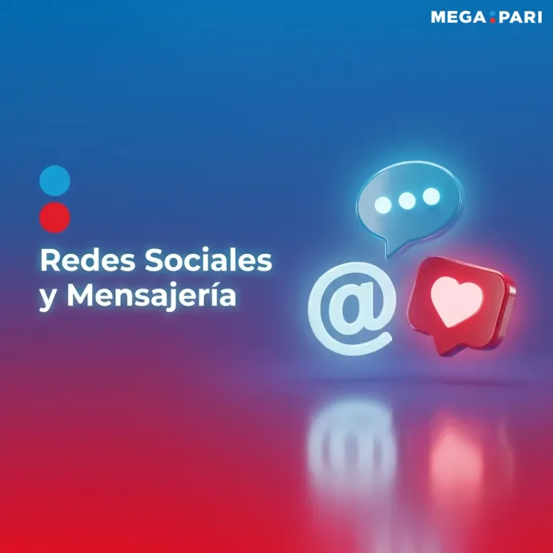 Página del sitio de guías con los canales de redes sociales y mensajería