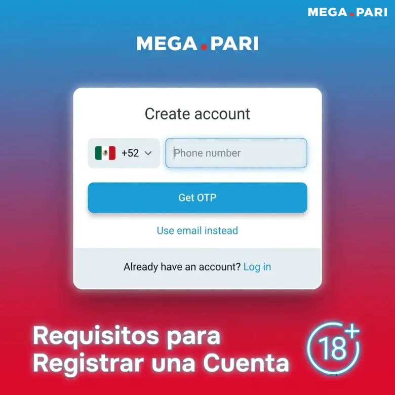 Página del sitio de guías con los requisitos para registrar una cuenta